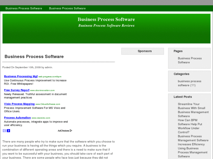 www.businessprocesssoftware.org