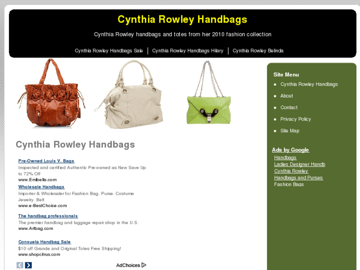 www.cynthiarowleyhandbags.com