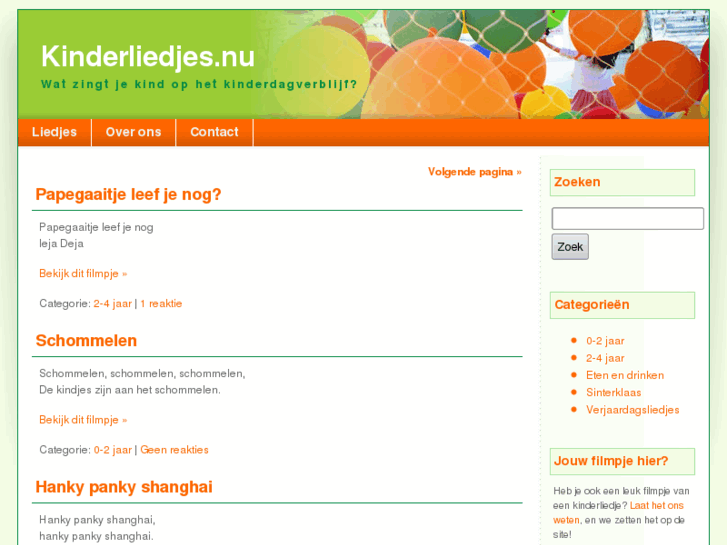 www.kinderliedjes.nu