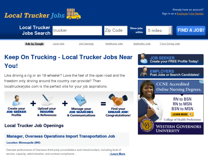 www.localtruckerjobs.com