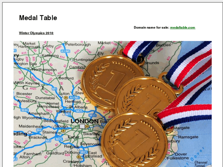 www.medaltable.com