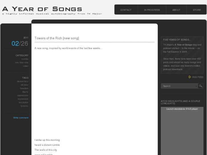 www.ayearofsongs.org