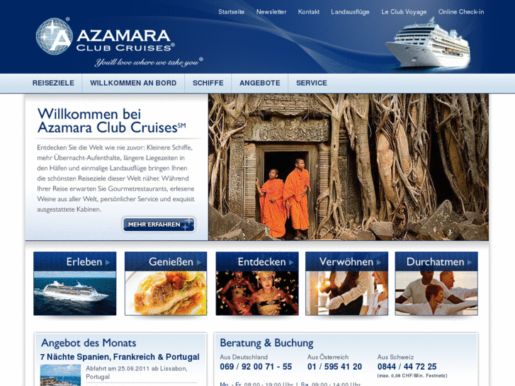 www.azamaraclubcruises.de