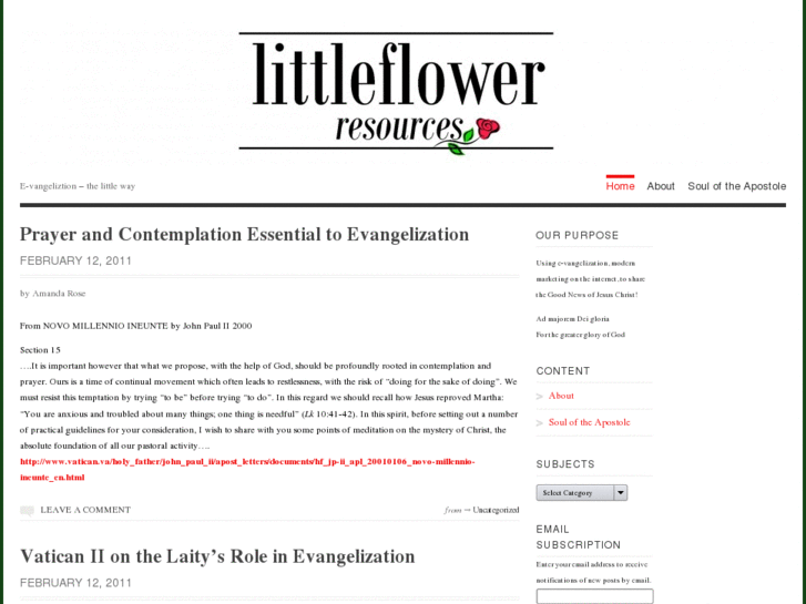 www.littleflowerresources.com