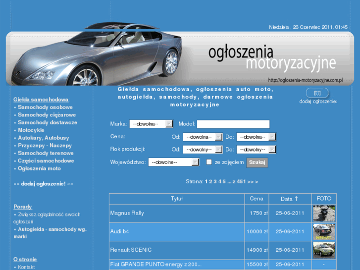 www.ogloszenia-motoryzacyjne.com.pl