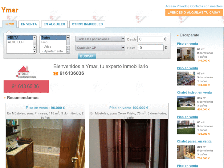 www.ymarinmobiliaria.es