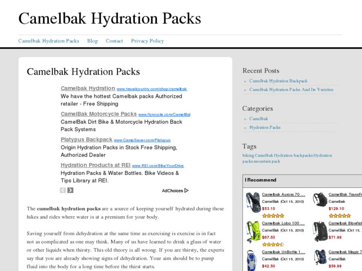 www.camelbakhydrationpacks.net