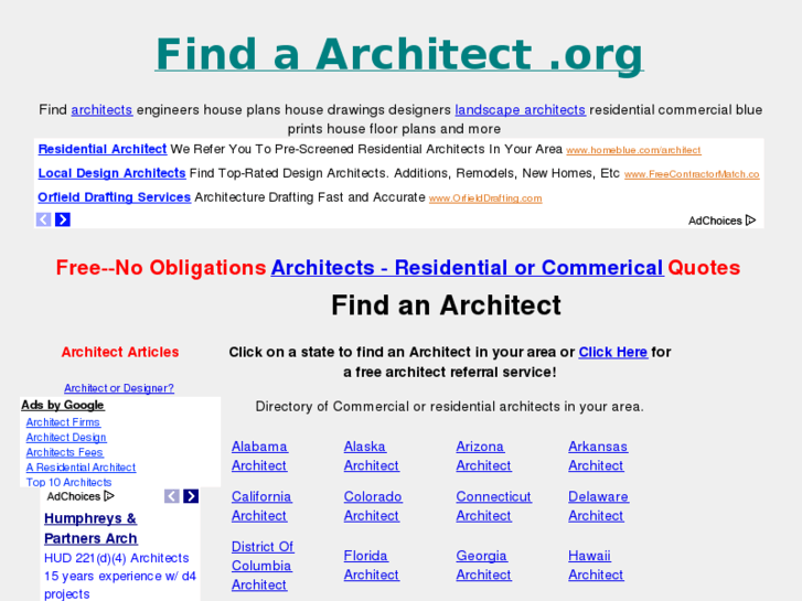 www.findanarchitect.org