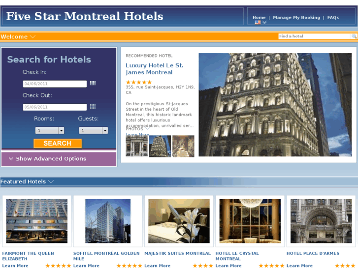 www.fivestarmontrealhotels.com