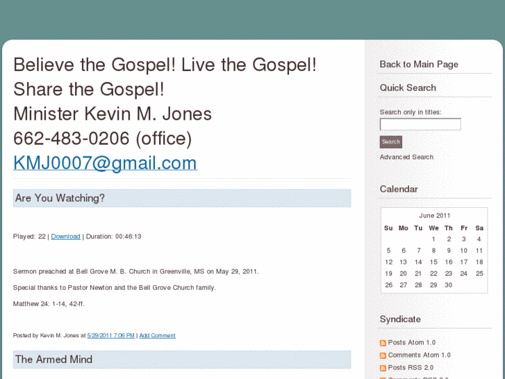 www.kevinmjones.org