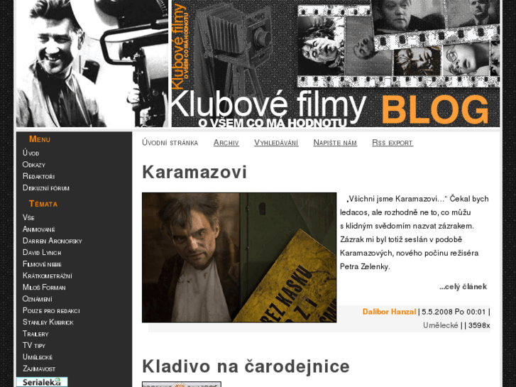 www.klubovefilmy.cz