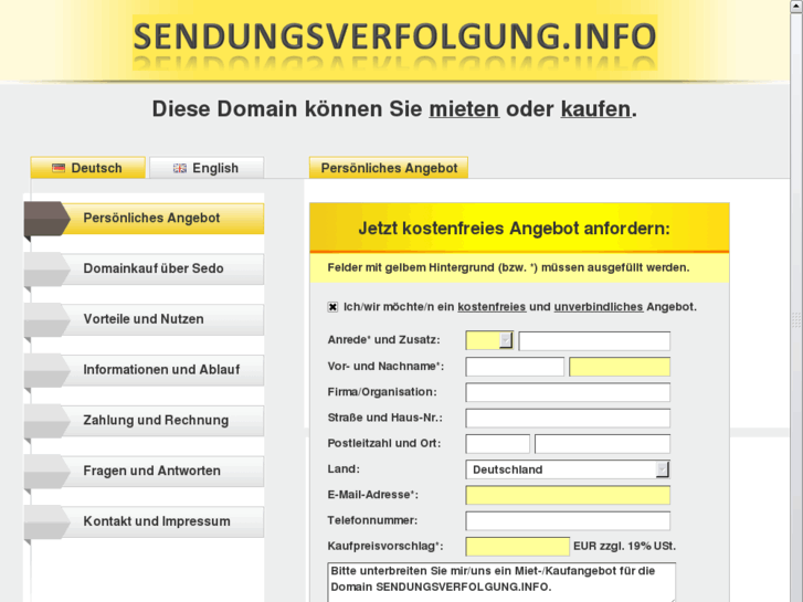 www.sendungsverfolgung.info