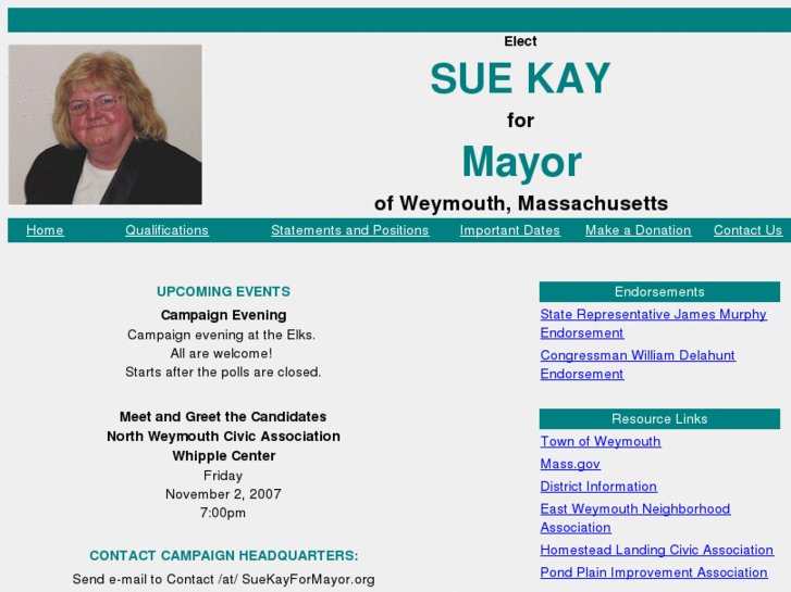 www.suekayformayor.org