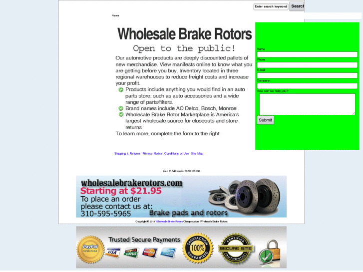 www.wholesalebrakerotors.com