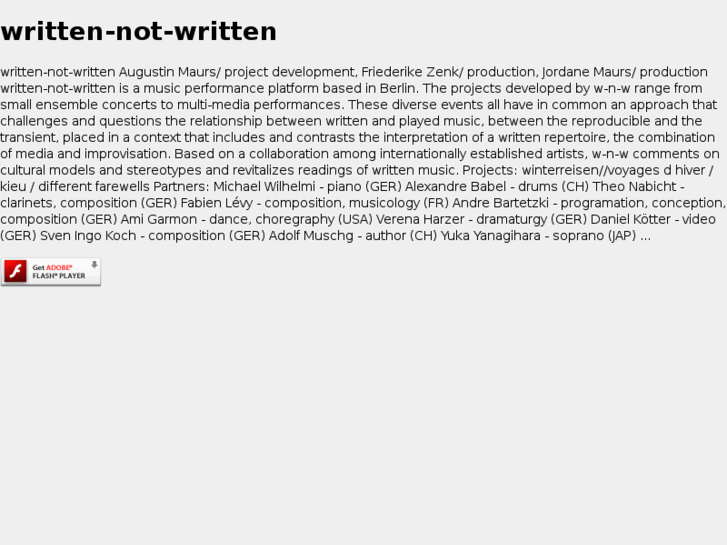 www.written-not-written.com