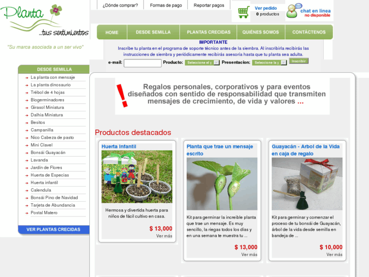 www.plantatussentimientos.com