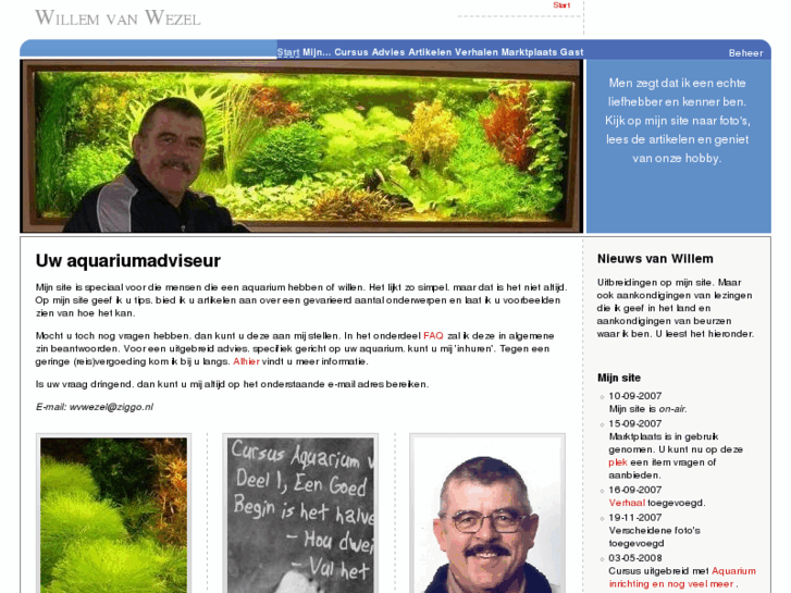 www.willemvanwezel-aquariumadviseur.nl