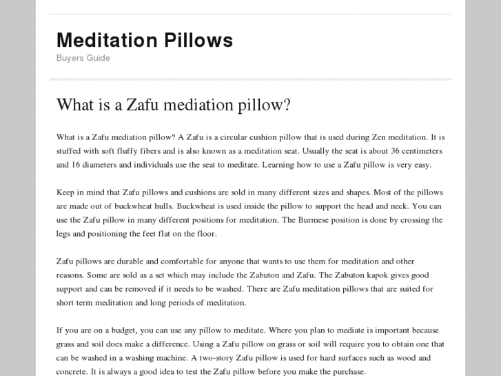 www.meditationpillows.net