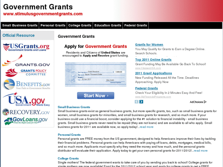 www.stimulusgovernmentgrants.com