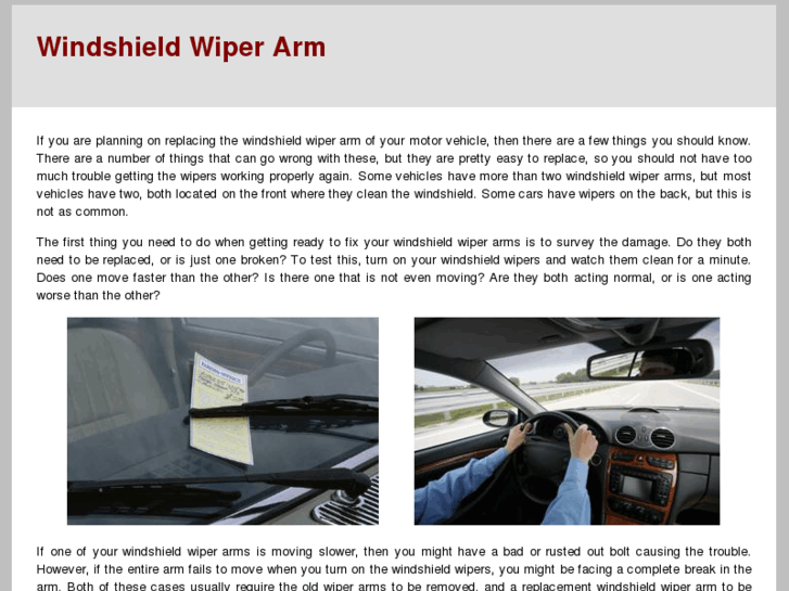 www.windshieldwiperarm.com