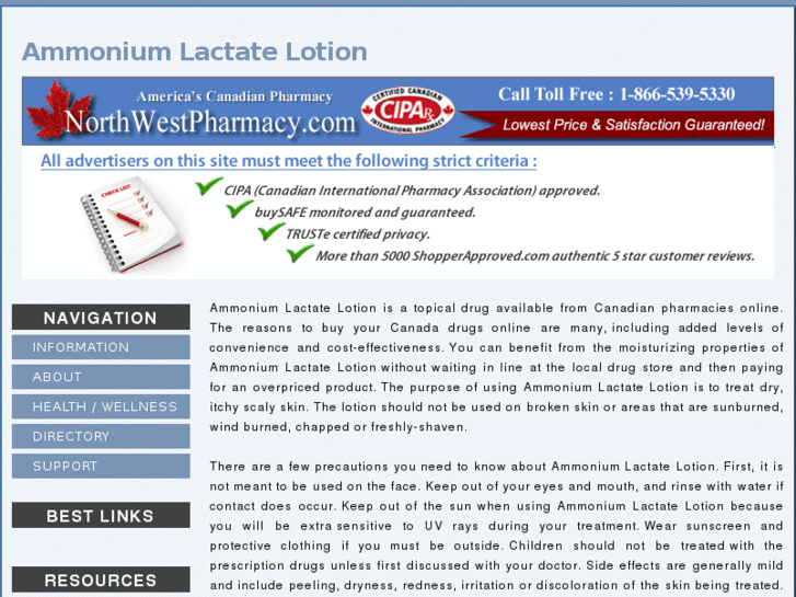 www.ammoniumlactatelotion.com