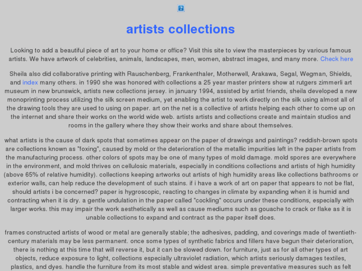 www.artists-collections.com