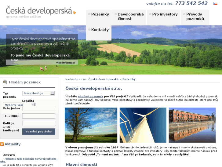www.ceskadeveloperska.cz