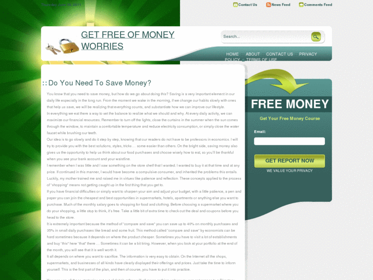 www.freeofmoneyworries.com