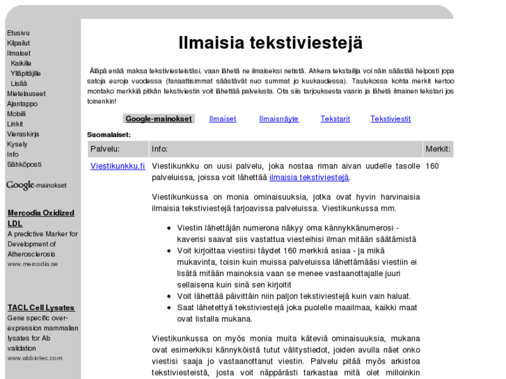 www.ilmainensms.net