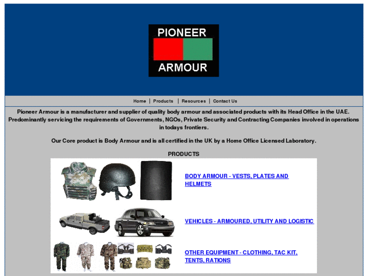 www.pioneerarmour.com