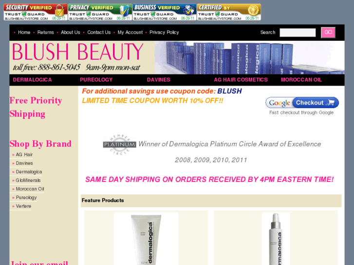 www.blushbeautystore.com