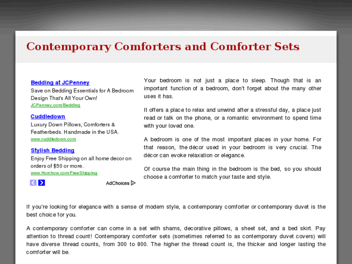 www.contemporarycomforter.com