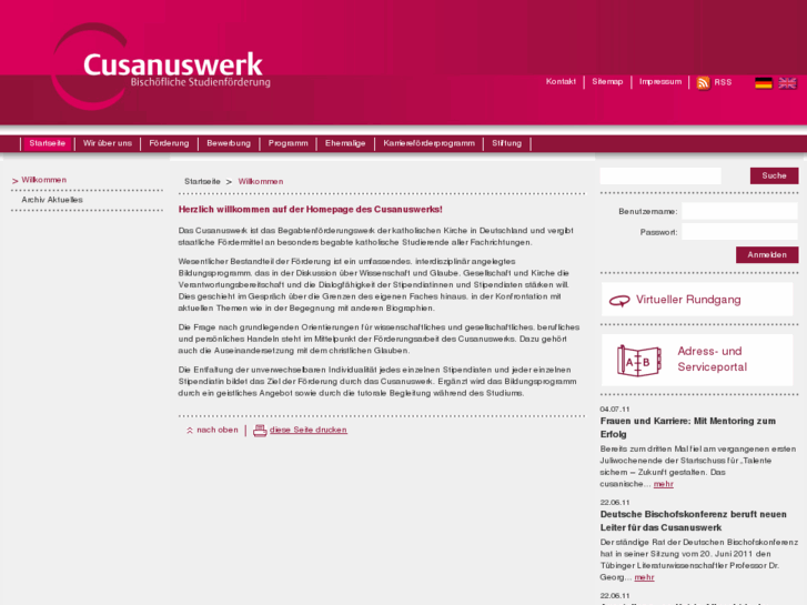 www.cusanuswerk.de