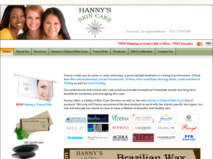 www.hannyskincare.com