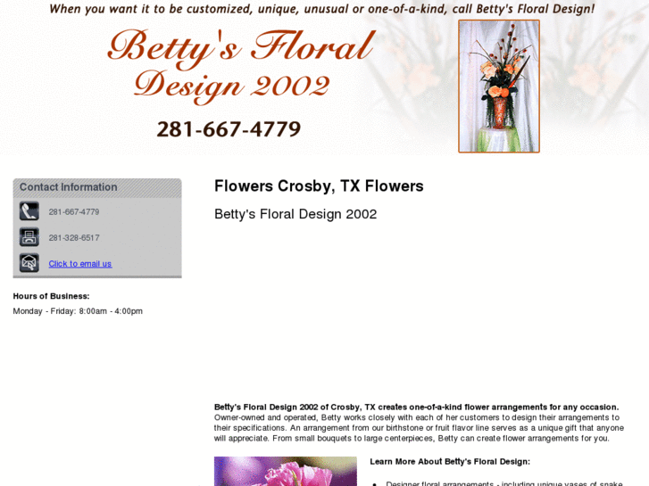 www.bettysfloraldesign.com