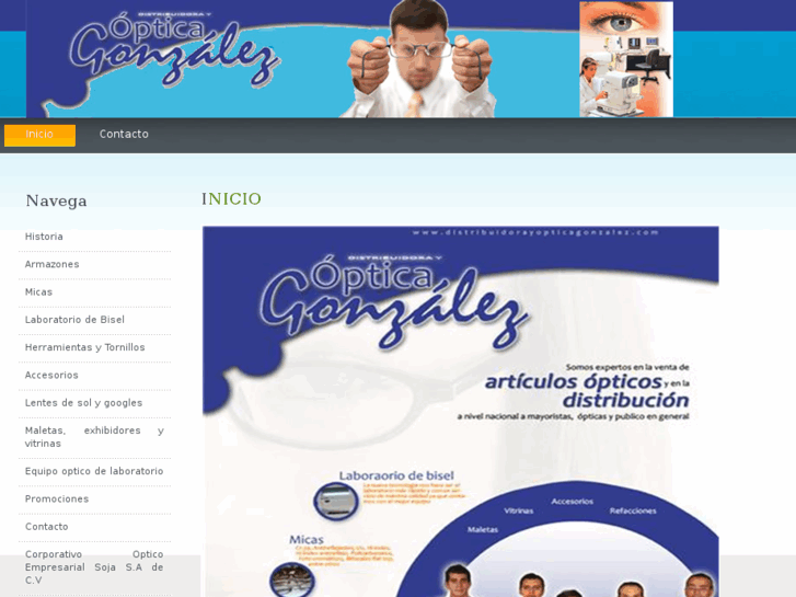 www.distribuidorayopticagonzalez.com