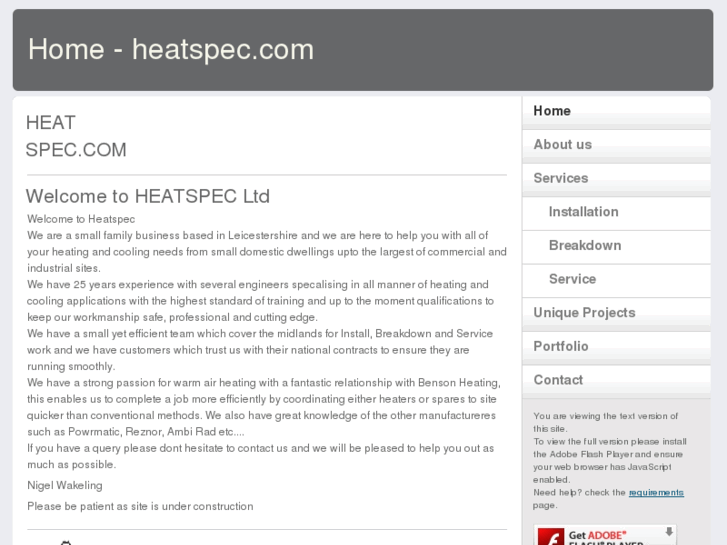 www.heatspec.info