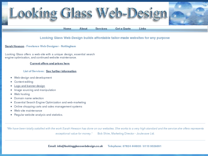 www.lookingglasswebdesign.co.uk