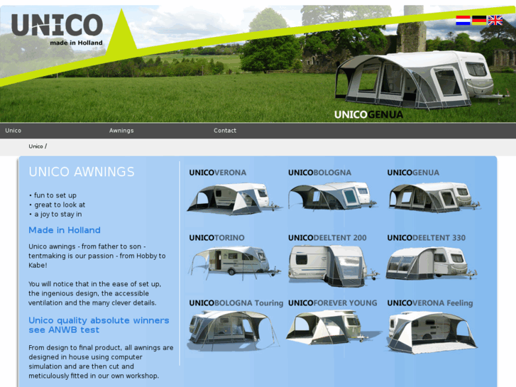 www.unicocaravanawning.co.uk