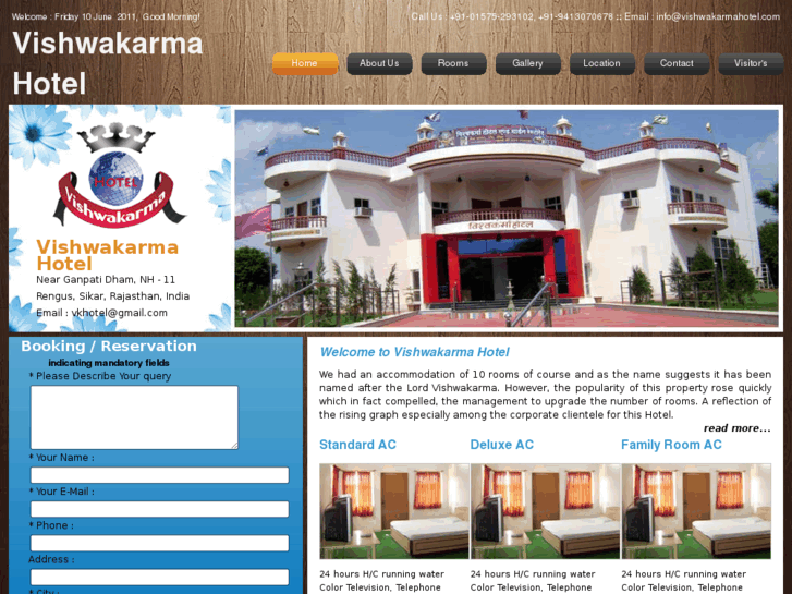 www.vishwakarmahotel.com