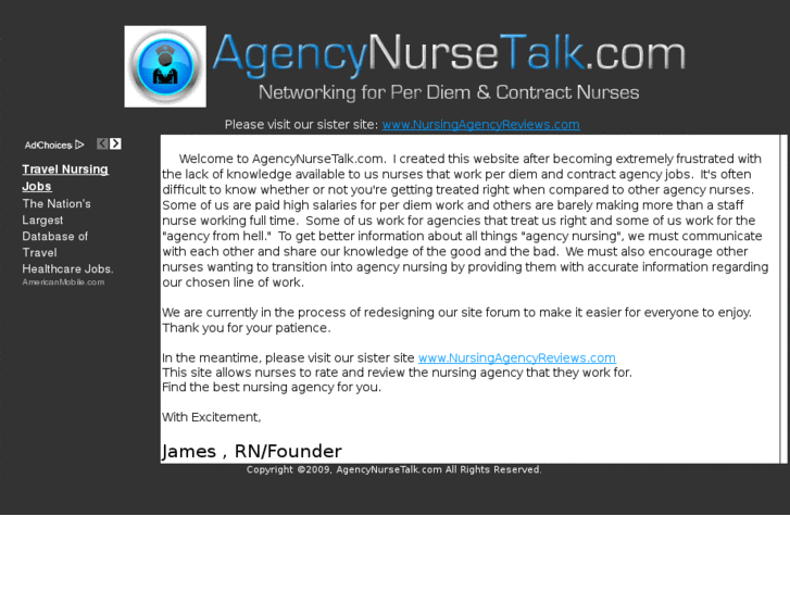 www.agencynursetalk.com