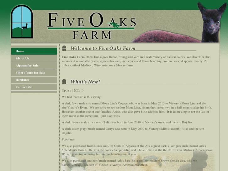 www.fiveoaksfarmalpacas.com