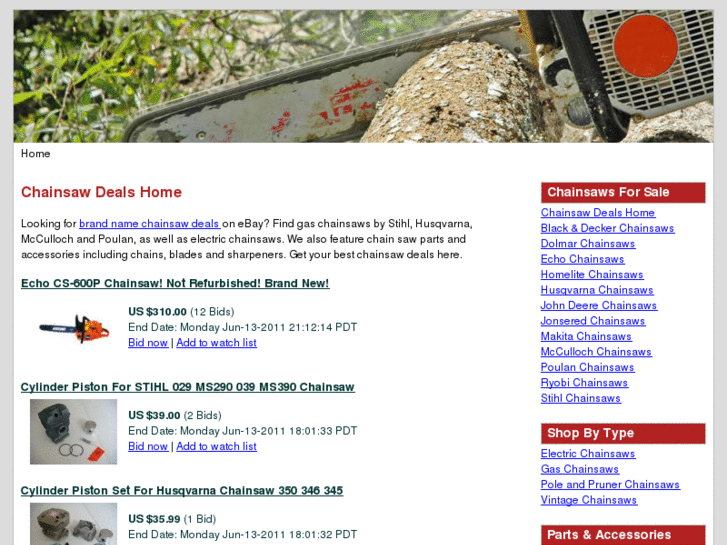 www.chainsawdeals.com