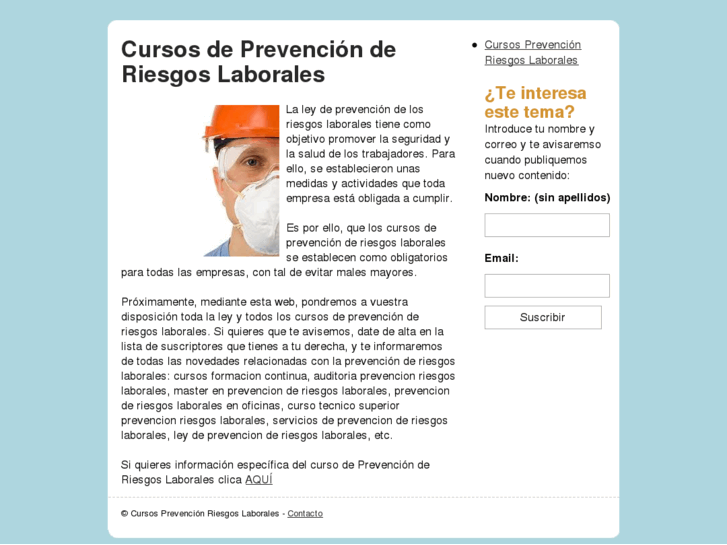 www.cursosprevencionderiesgoslaborales.com