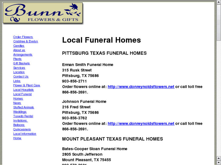 www.daingerfieldfuneralhomes.com