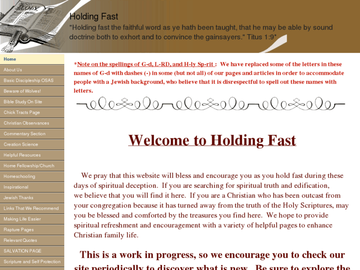 www.holdingfast.info