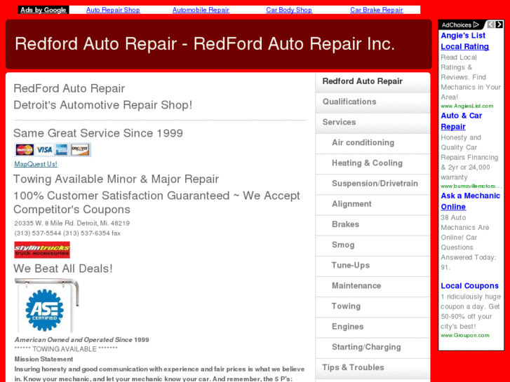 www.redfordautorepair.com