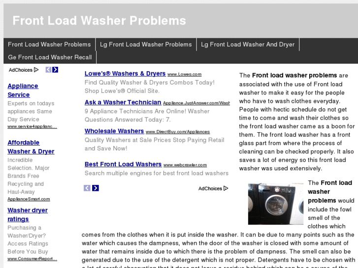 www.frontloadwasherproblems.net