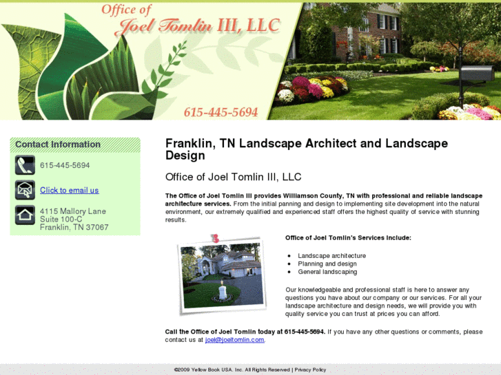 www.landscapearchitecturefranklintn.com