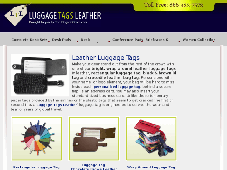 www.luggagetagsleather.com